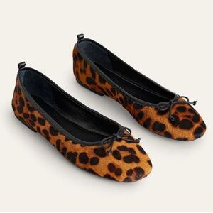 Boden leopard Flexi Sole Ballet flat, Size 40, Never Worn 🐆